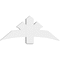 Ekena Millwork Davenport Architectural Grade PVC Gable Bracket, 48"W x 20"H x 6"D x 6"F, 10/12 Pitch GBP048X20X0606DAV00 - alternate 4